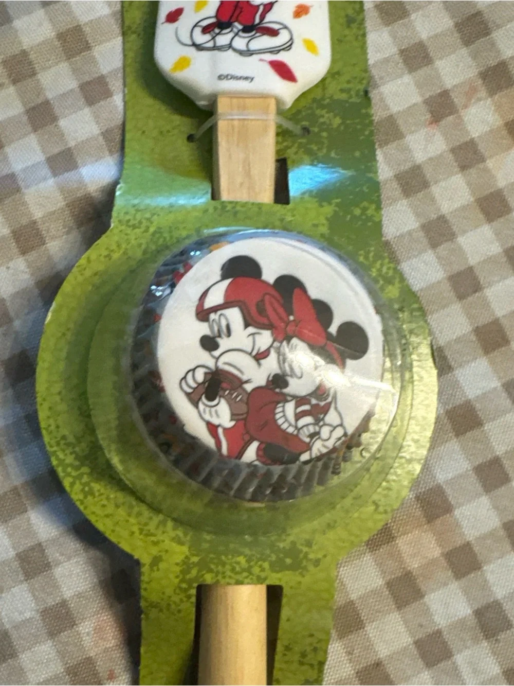 Disney Mickey Mouse Red White Fall Leaf Spatula